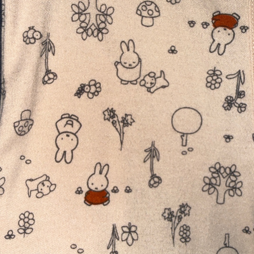 Miffy 6 month Beige Printed 2 piece set